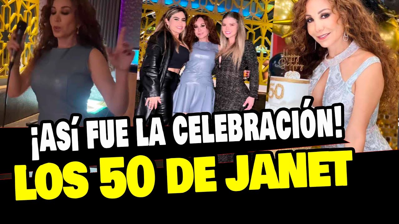 JANET BARBOZA CELEBRÓ SUS 50 AÑOS CON FIESTA JUNTO A ETHEL ,BRUNELLA Y SU HIJA