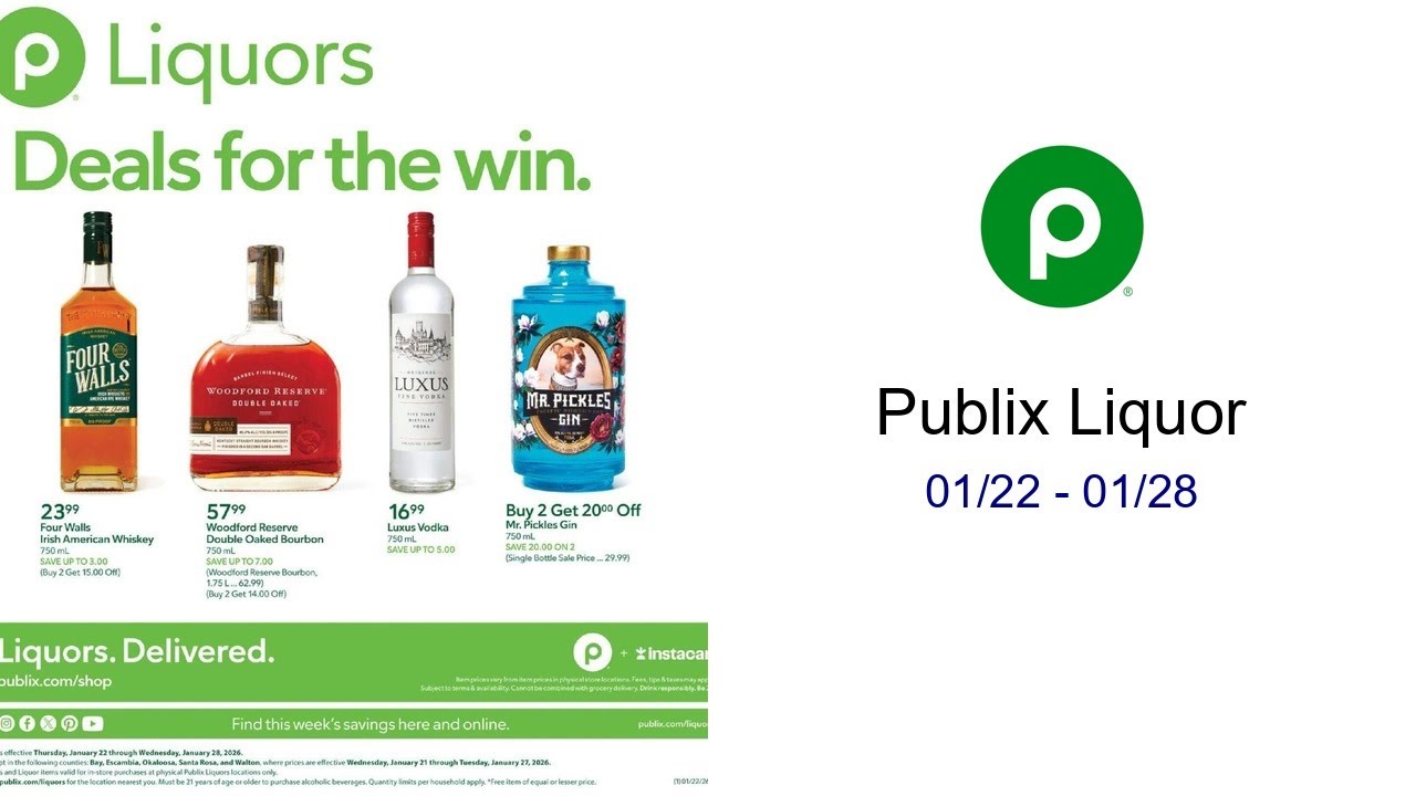Publix Liquor 01/22 - 01/28