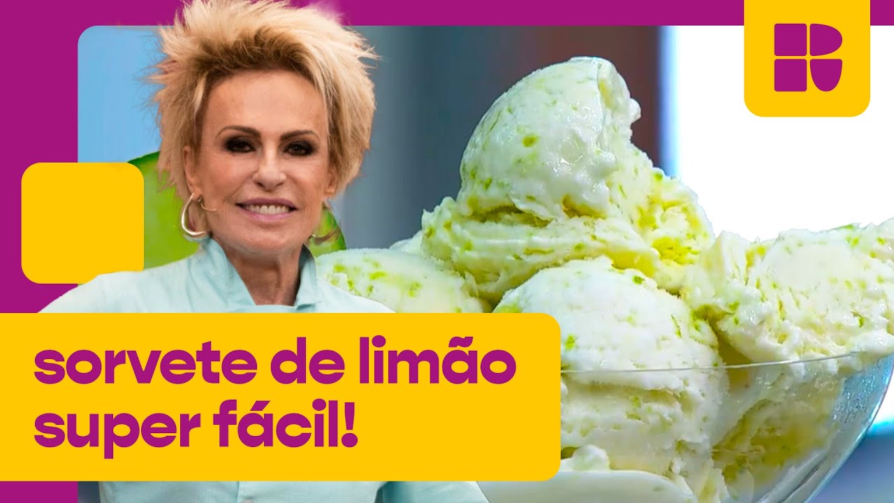 Sorvete de limão super cremoso! 🍋 | Mais Você