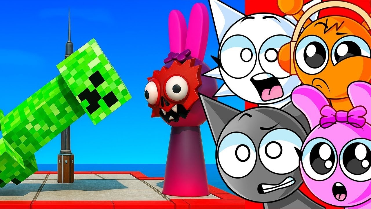 SPRUNKIS VS MONSTERS in MINECRAFT!