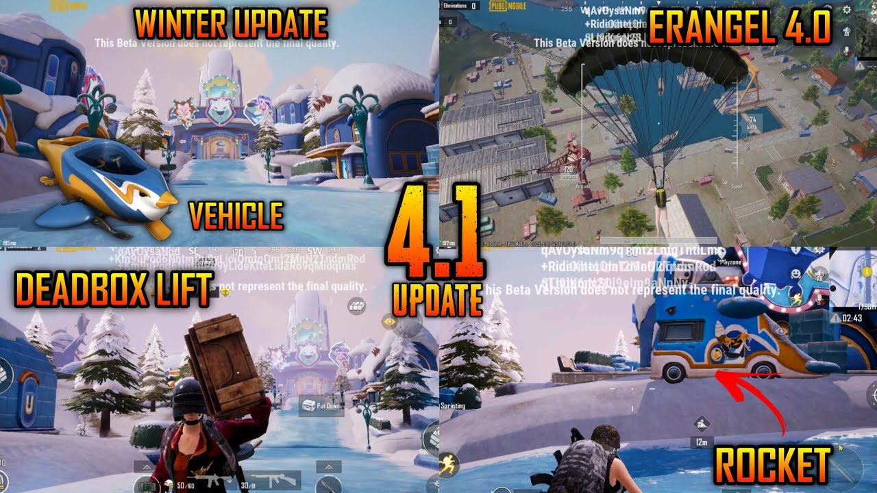 Winter Update 4.1.0 | Pubg Mobile New Theme Mode  is Here | V4.1.0 | New Event Vehicle | Rocket 🚀