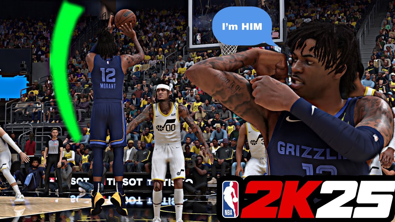 🏀NBA2K25 The Most Realistic JA Morant Gameplay🎯