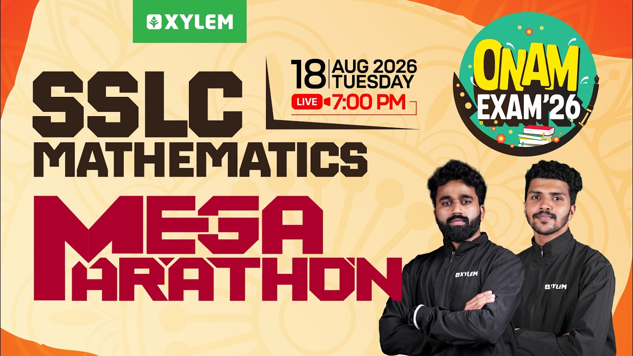 SSLC Maths Onam Exam | Mega Marathon | Xylem SSLC