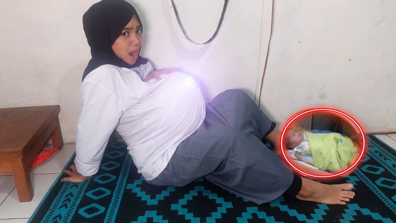 KAGET GARA2 PULANG SEKOLAH MAKAN ESKRIM ‼️TIBA2 JADI IBU HAMIL KONTRAKSI MELAHIRKAN BAYI SENDIRI