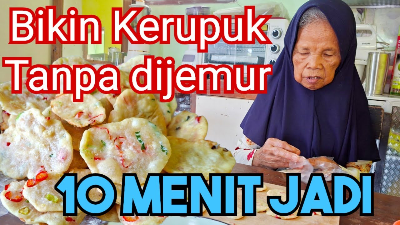 Bikin Kerupuk Pedas Tanpa Dijemur 10 Menit Jadi Tanpa Cetakan