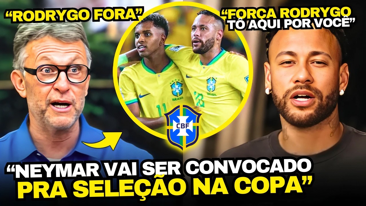 NEYMAR DÁ APOIO AO RODRYGO E NETO CRAVA NEY NA SELEÇÃO BRASILEIRA