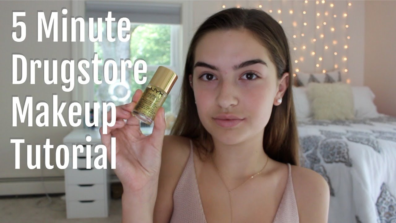 5 Minute Drugstore Makeup Tutorial for School!