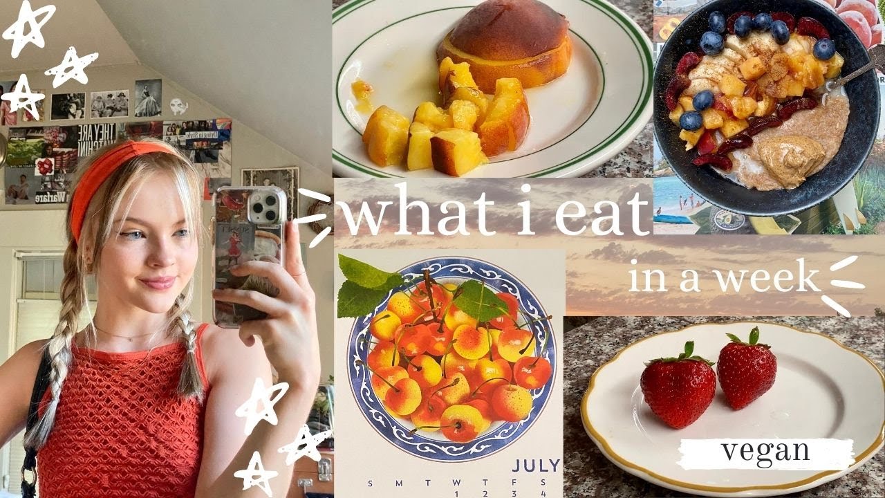 what i *really* eat in a week as a vegan teenager🍎