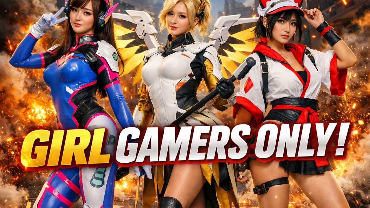 Playing Overwatch with a bunch of GIRL GAMERS