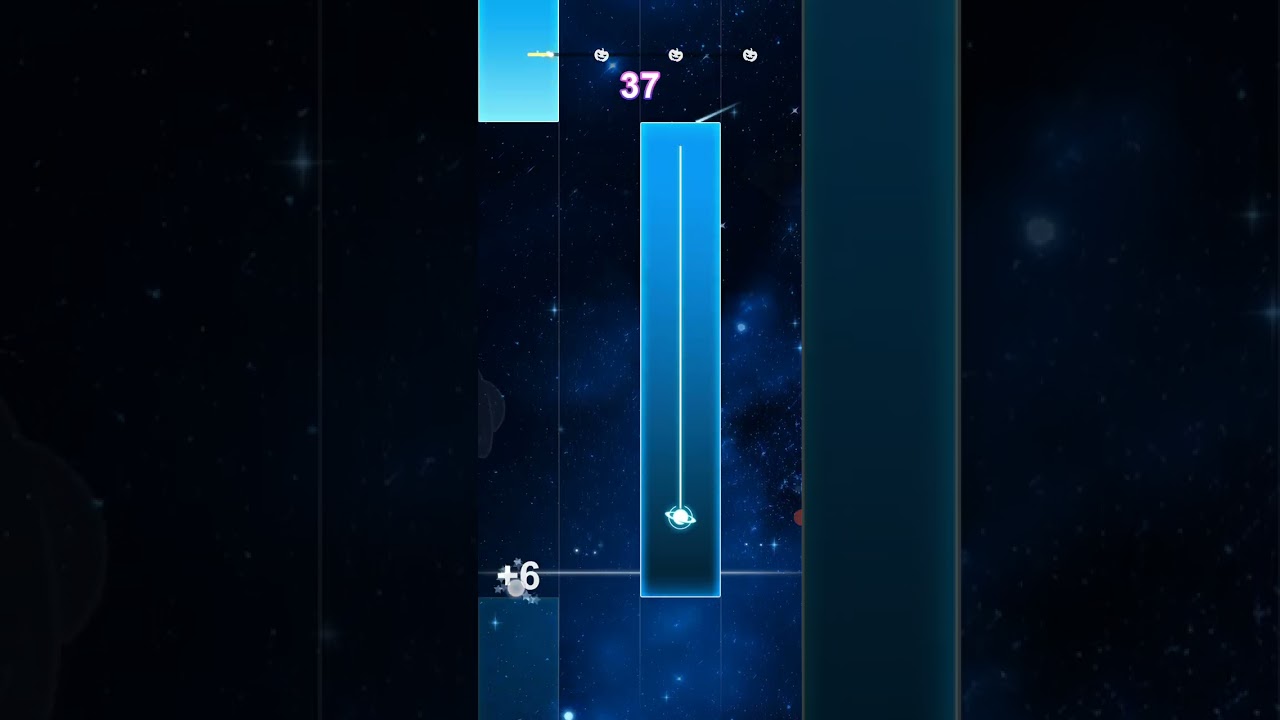 Galaxy piano scrolling rush, new mobile game 2025, FHD 1080p gameplay, no commentary