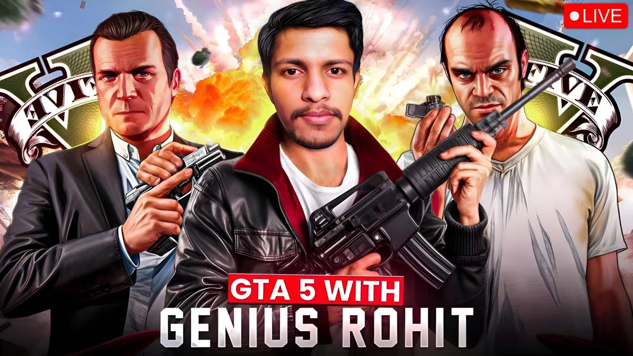 GTA 5 ONLINE LIVE WITH GENIUS ROHIT LIVE #gta5live #gta5online