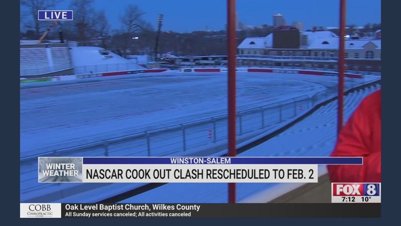 NASCAR Cook Out Clash rescheduled due to snow