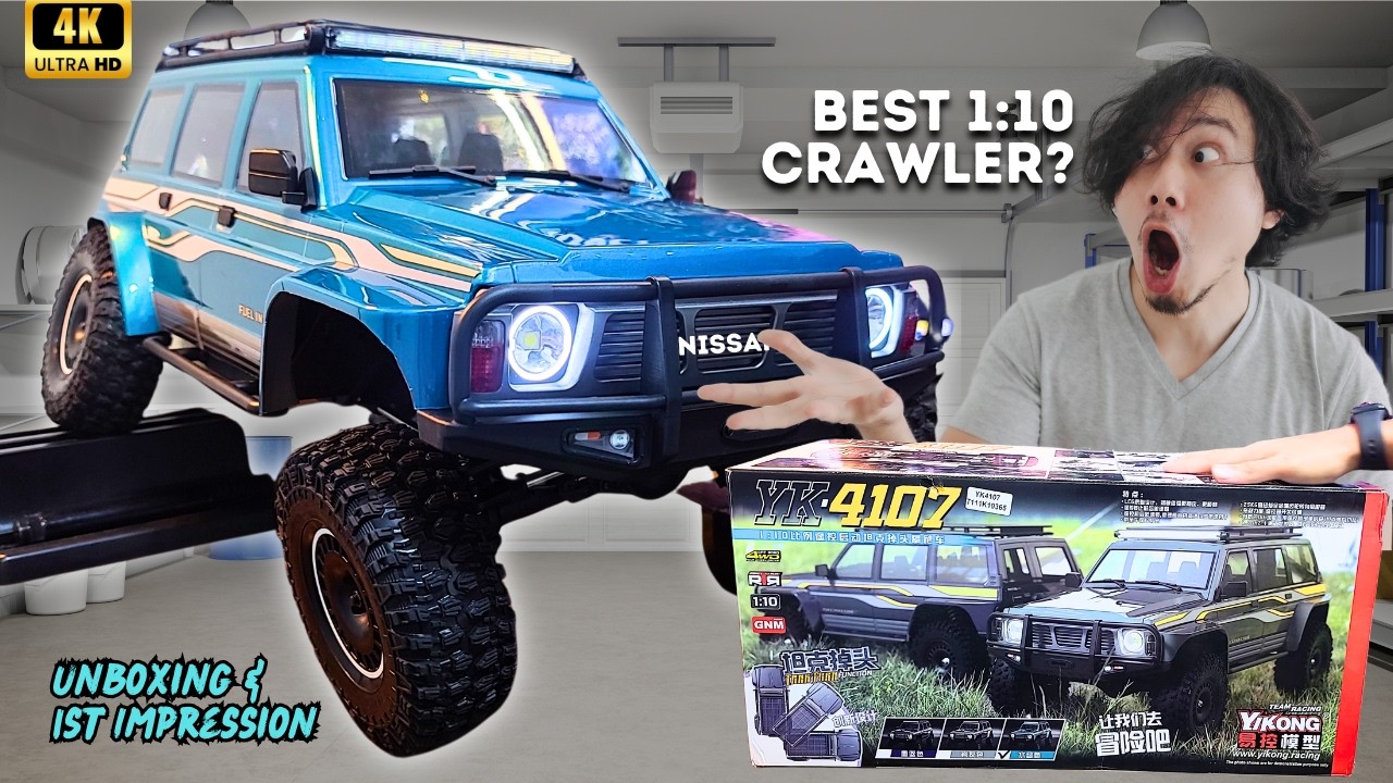 Crawler RC 1:10 | YK 4107 YIKONG Nissan Patrol Y60 | UNBOXING