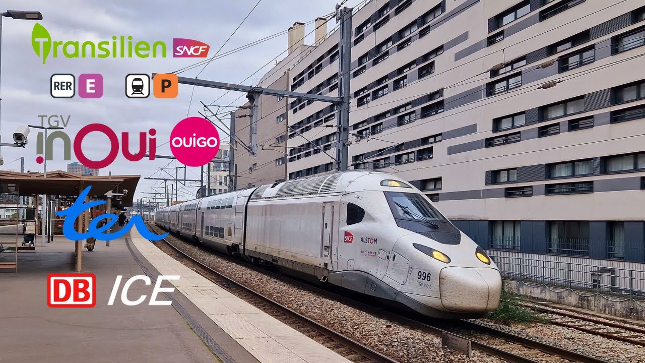 SNCF [RER E - Transilien P - TGV Inoui - Ouigo - ICE - TER] - Spot en gare de Rosa Parks