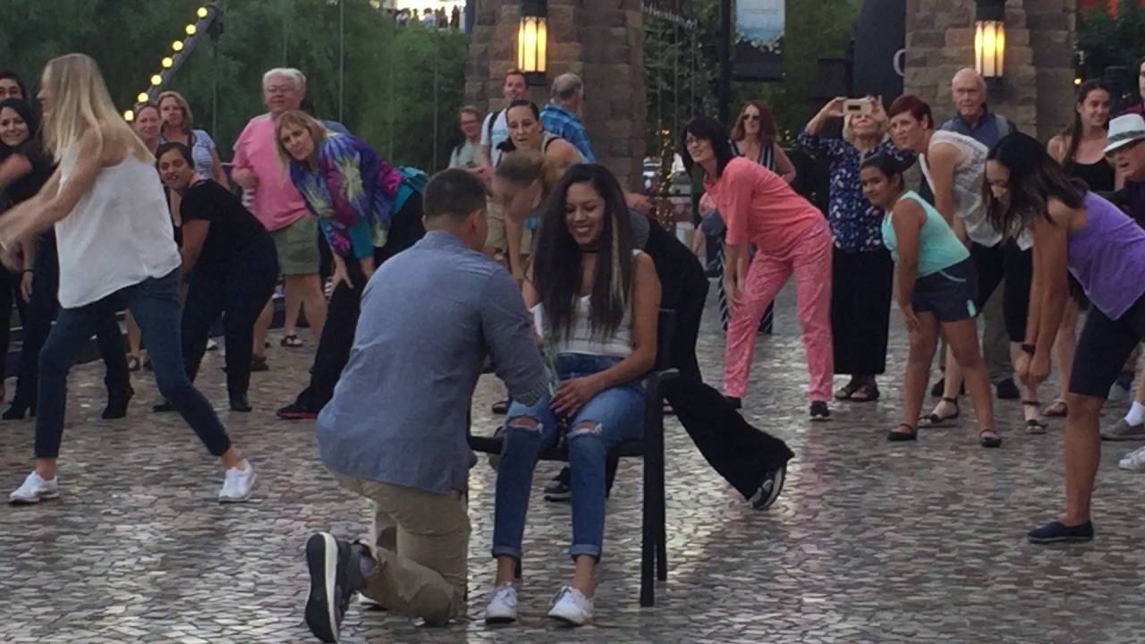 Lizette & Marcus' Proposal Flash Mob 9-17-16 New York - New York Hotel & Casino