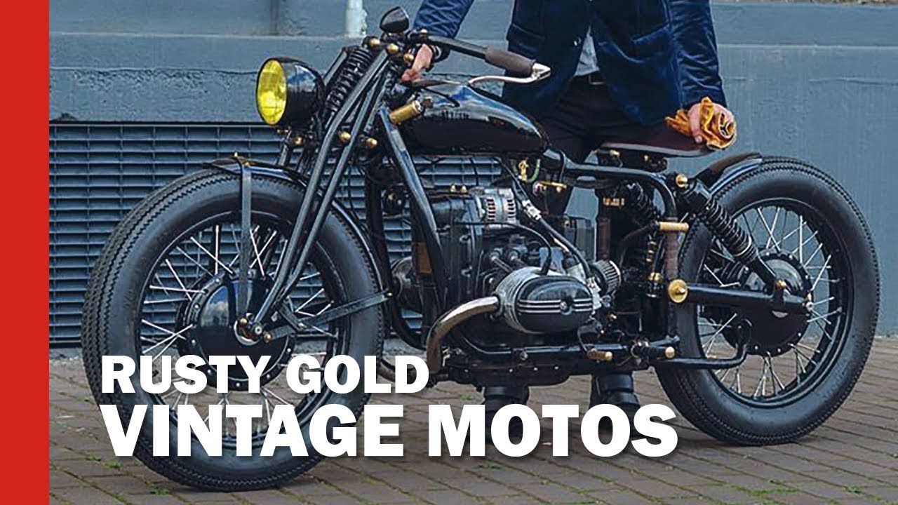 Vintage motorcycles at Rusty Gold Motor Shop - Compilation