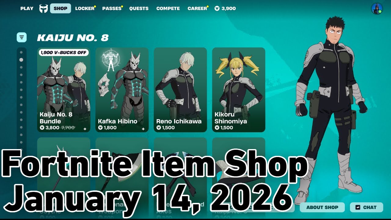 KAIJU NO. 8 COLLAB SKINS ARE BACK! Fortnite Item Shop