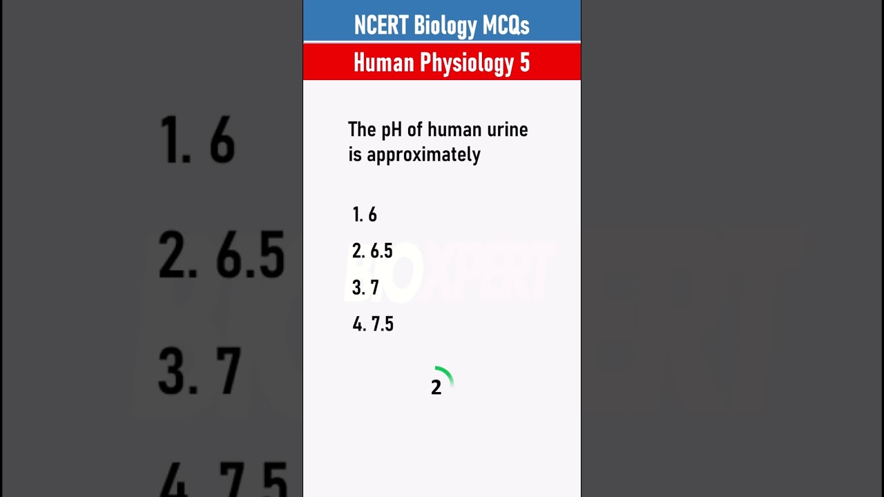 Human physiology question practice for neet
