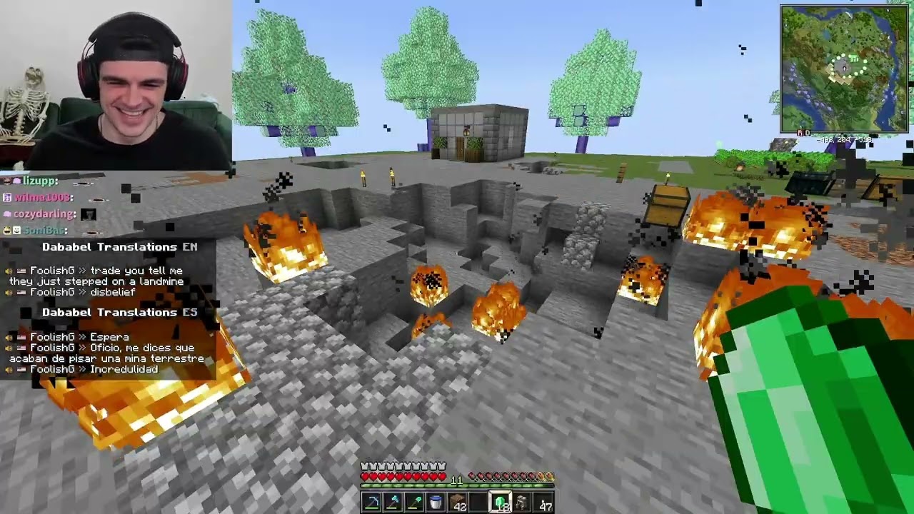 ALDOGEO pone MINAS en la casa de VEGETTA y FOOLISH es ESTALLADO💥☠️