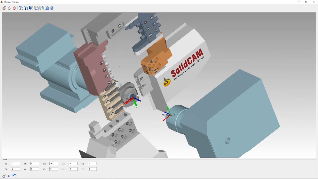 SolidCAM 2019 - Swiss Type Part Programming - Session 1