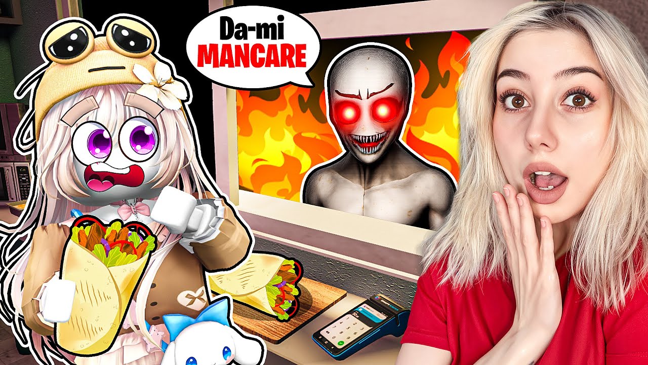 Lucrez tura de NOAPTE la Scary Shawarma Kiosk...