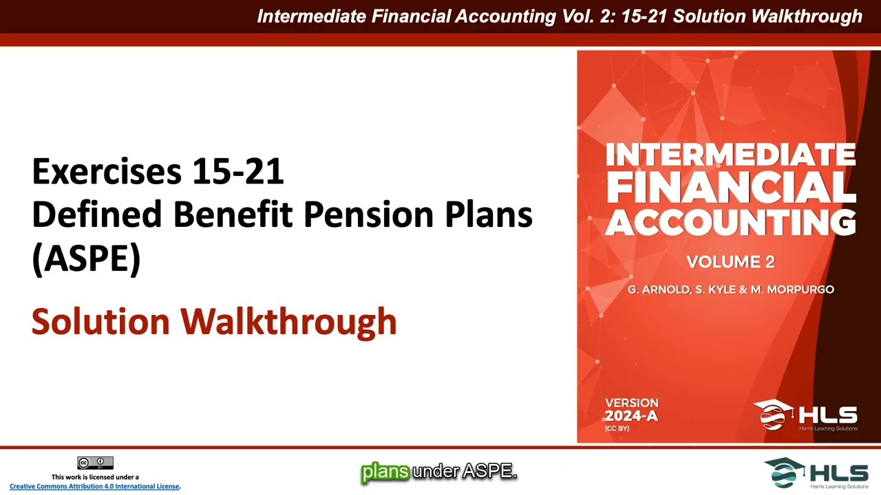 Accounting for Defined Benefit Pension Plans Under ASPE