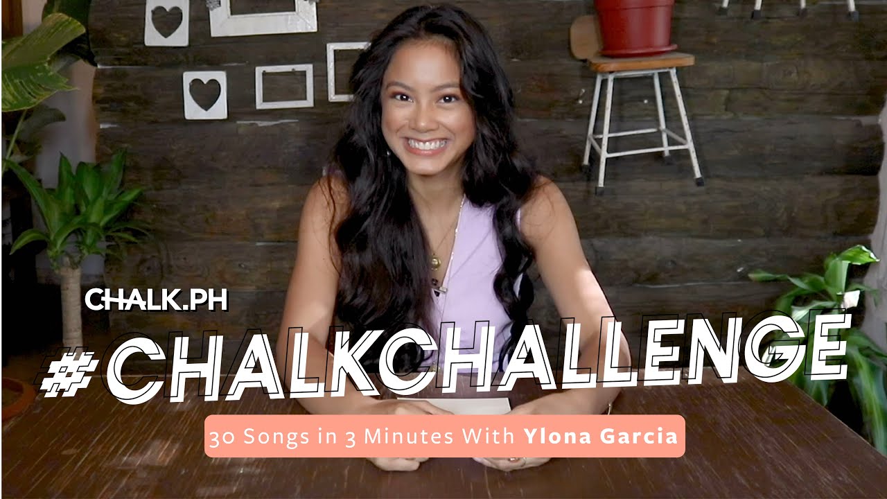 Ylona Garcia Tries to Sing 30 Songs in 3 Minutes | #ChalkChallenge