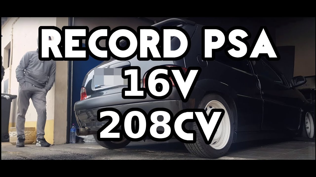 Record PSA 16v no nosso banco! Saxo CUP