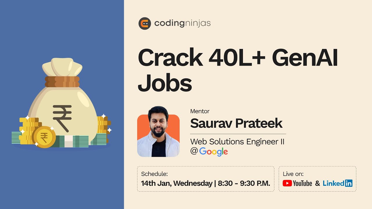 GenAI Agents for Developers | Google Insider Tips to Crack 40L+ AI Roles (2026 Roadmap)