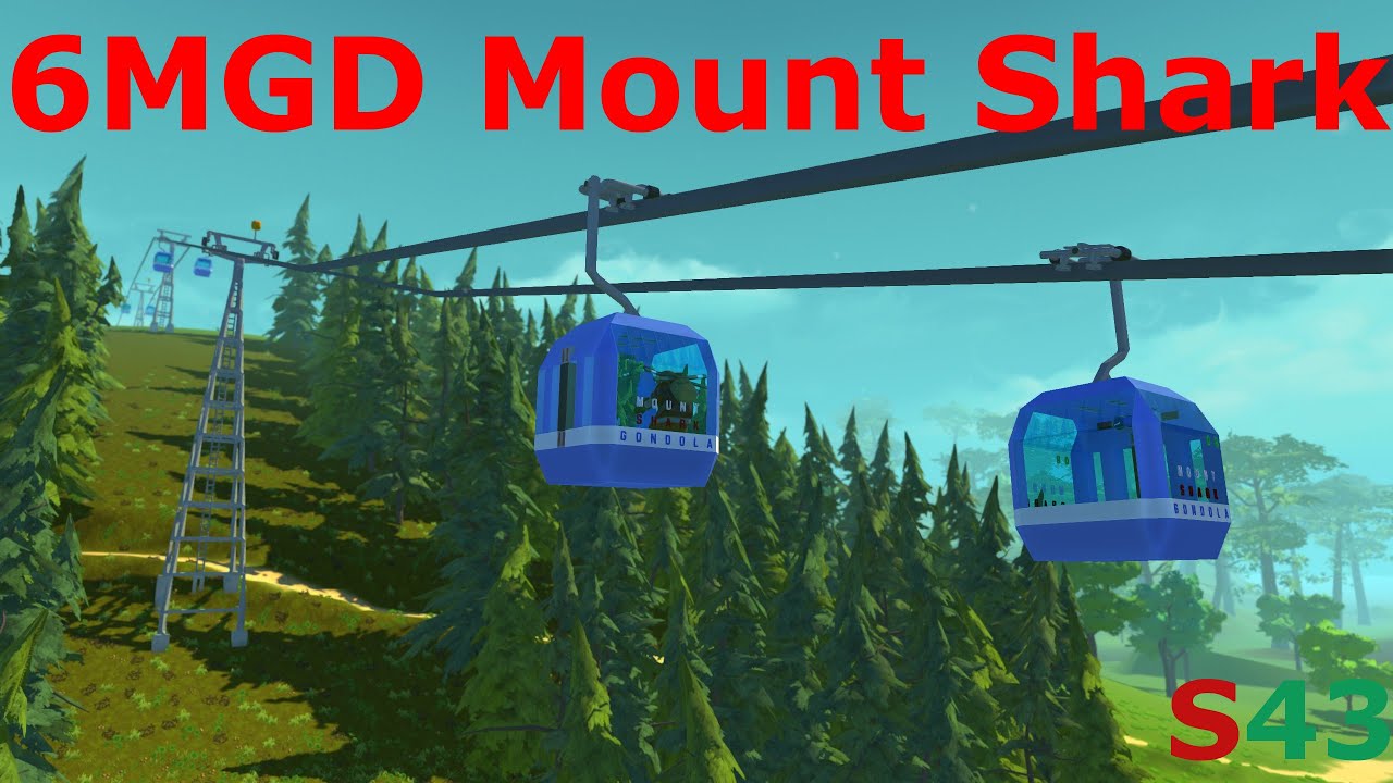 Scrap Mechanic: Detachable Gondola / Kuppelbare Seilbahn / Télécabine débrayable || 6MGD Mount Shark