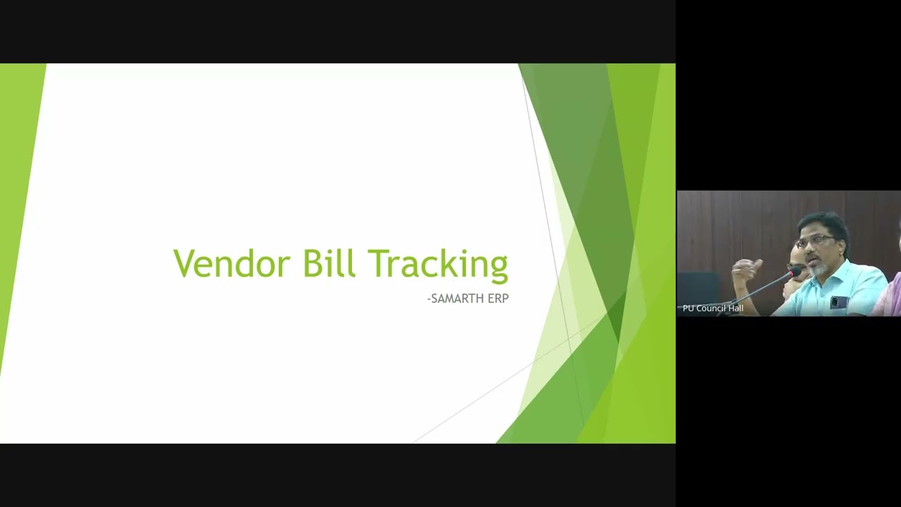 SAMARTH Portal | Vendor Bill Tracking Module | Step-by-Step Guide | Pondicherry University