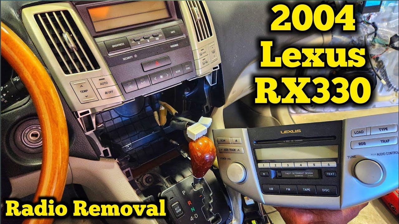 how to remove the radio from a lexus rx 330 : 2004 lexus rx 330 radio removal