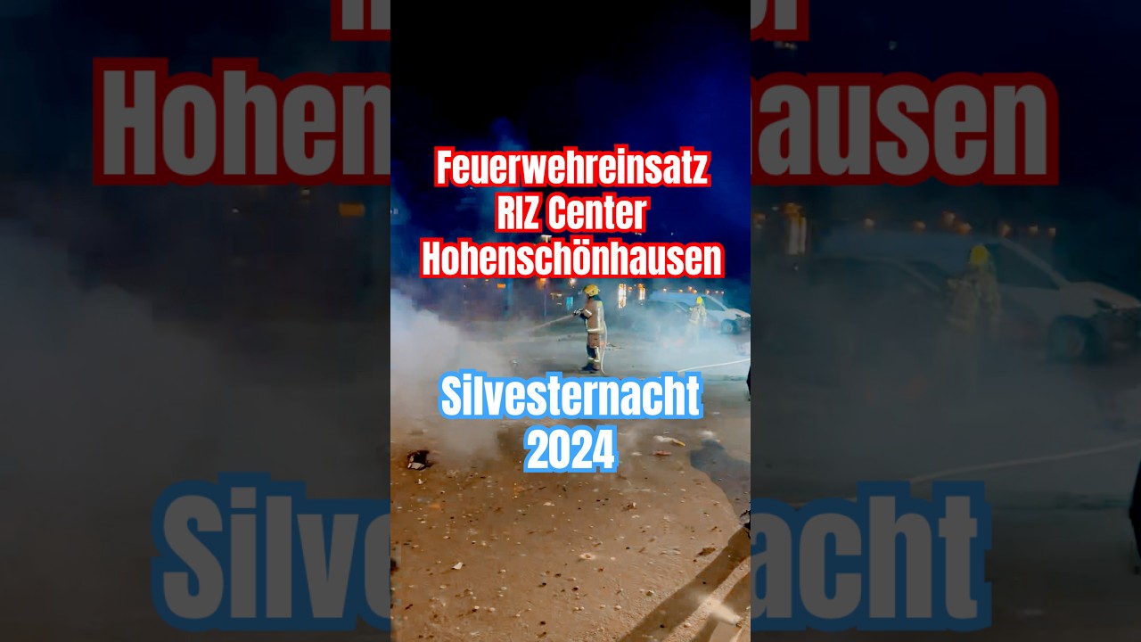 FEUERWERK Berlin - Feuerwehr l&ouml;scht BRAND SILVESTER 2024 #feuerwehr #pyro