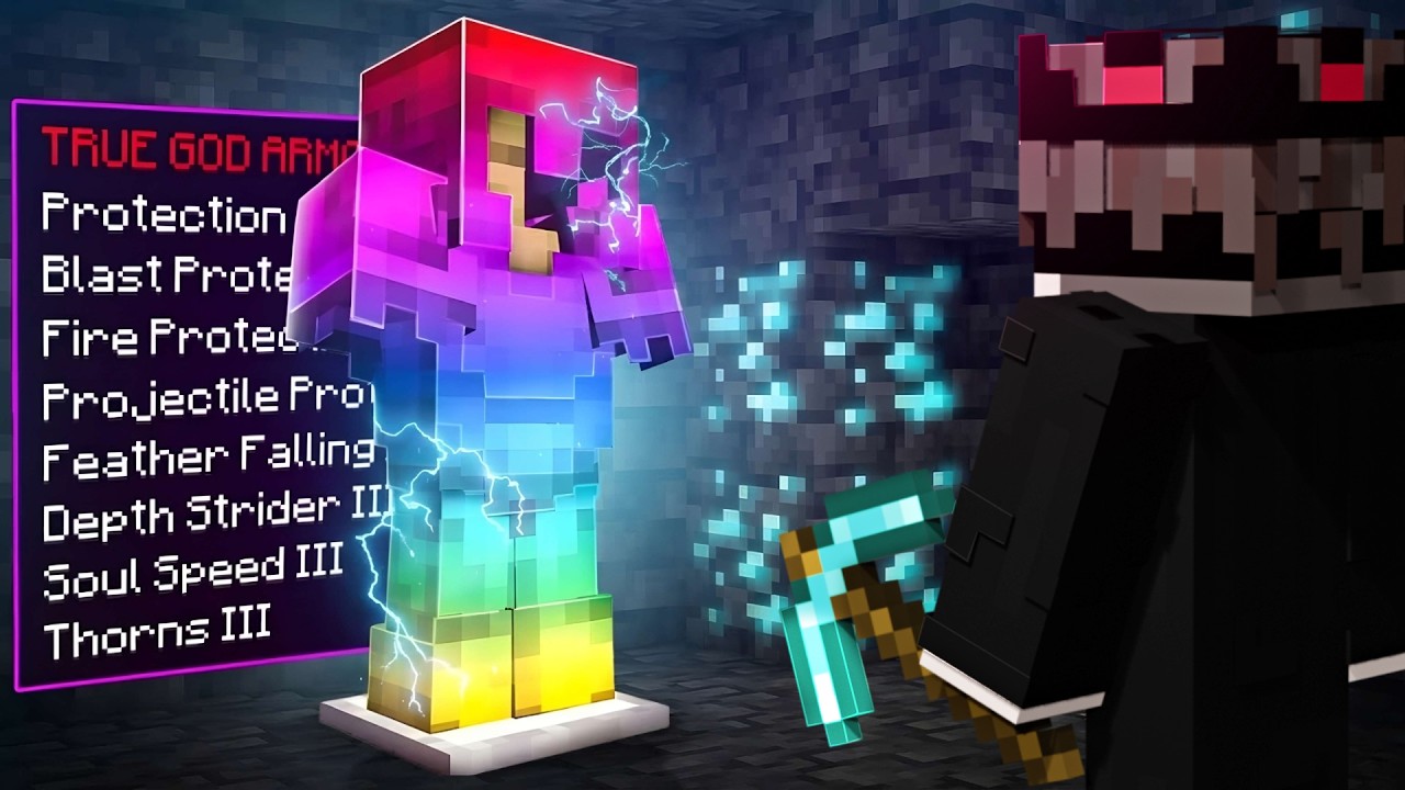 How I Obtained Minecraft God Armor in This SMP..!