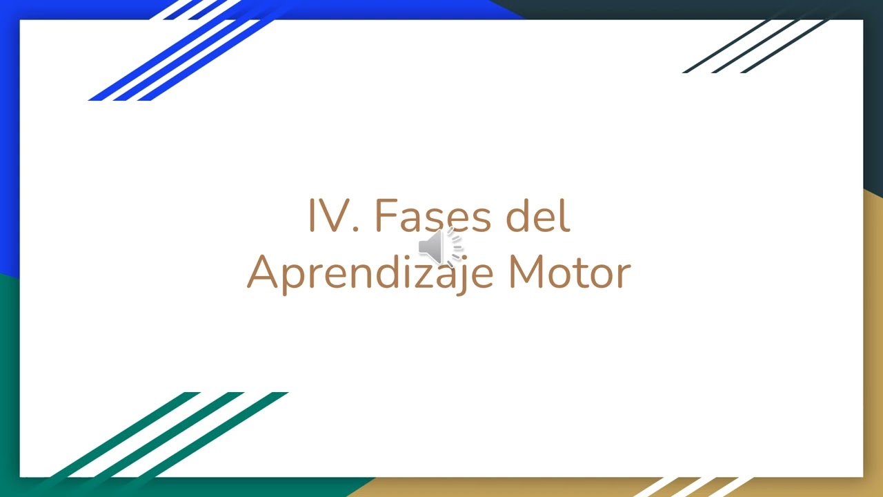 Aprendizaje Motor y Deportivo Control y Desarrollo Motor