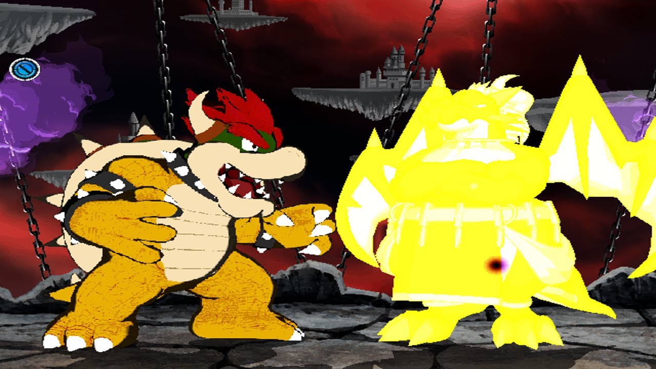 MUGEN: Bowser (Me) Vs Ryugen 3D (12P Mode)