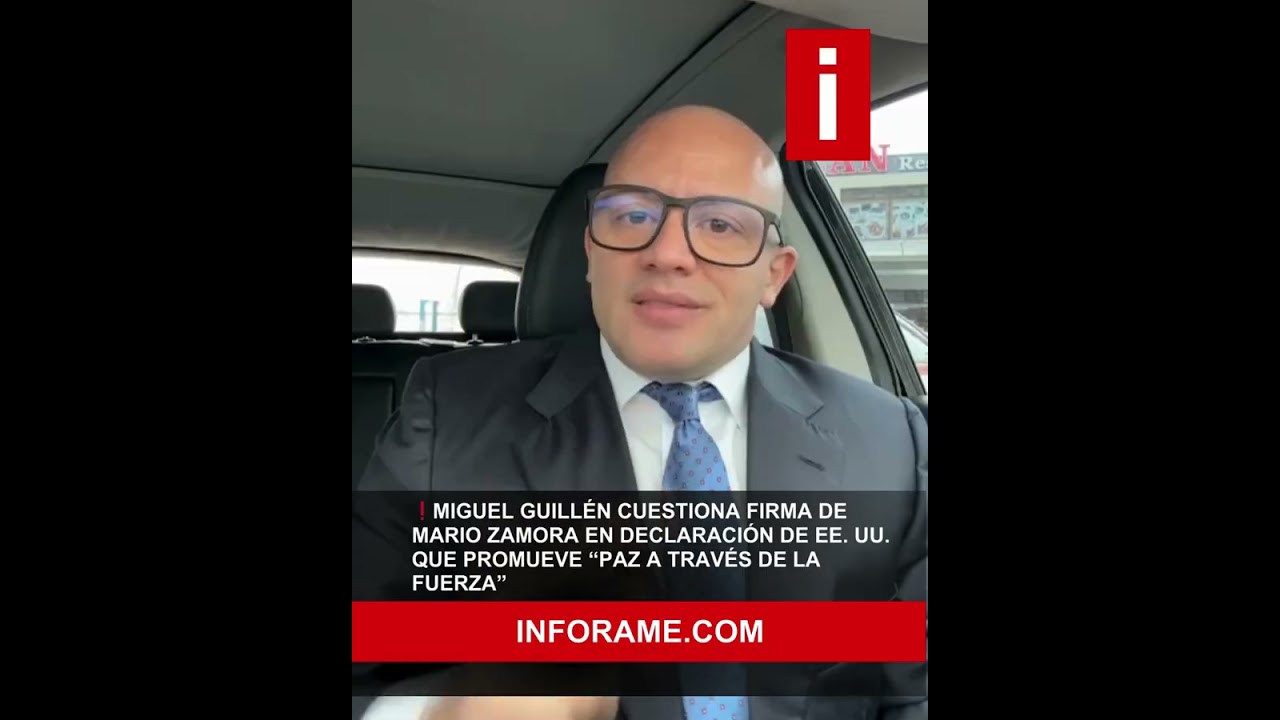 Miguel Guill&eacute;n cuestiona firma de Mario Zamora en plan de EE. UU. contra los carteles de la droga
