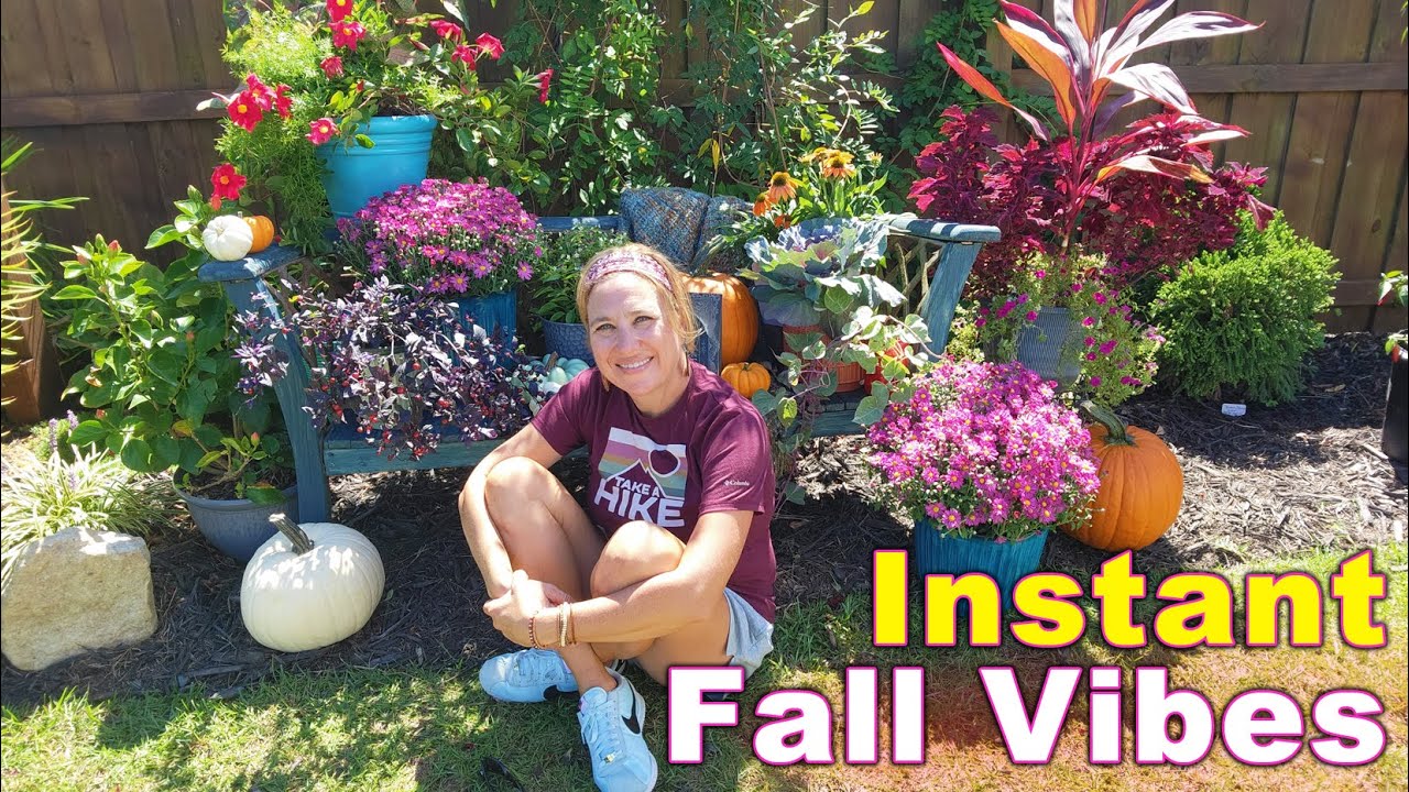 Instant Fall Garden Makeover | No Planting Required