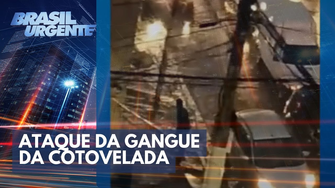 Ataque da gangue da cotovelada: vidro quebrado, tiro e fuga | Brasil Urgente