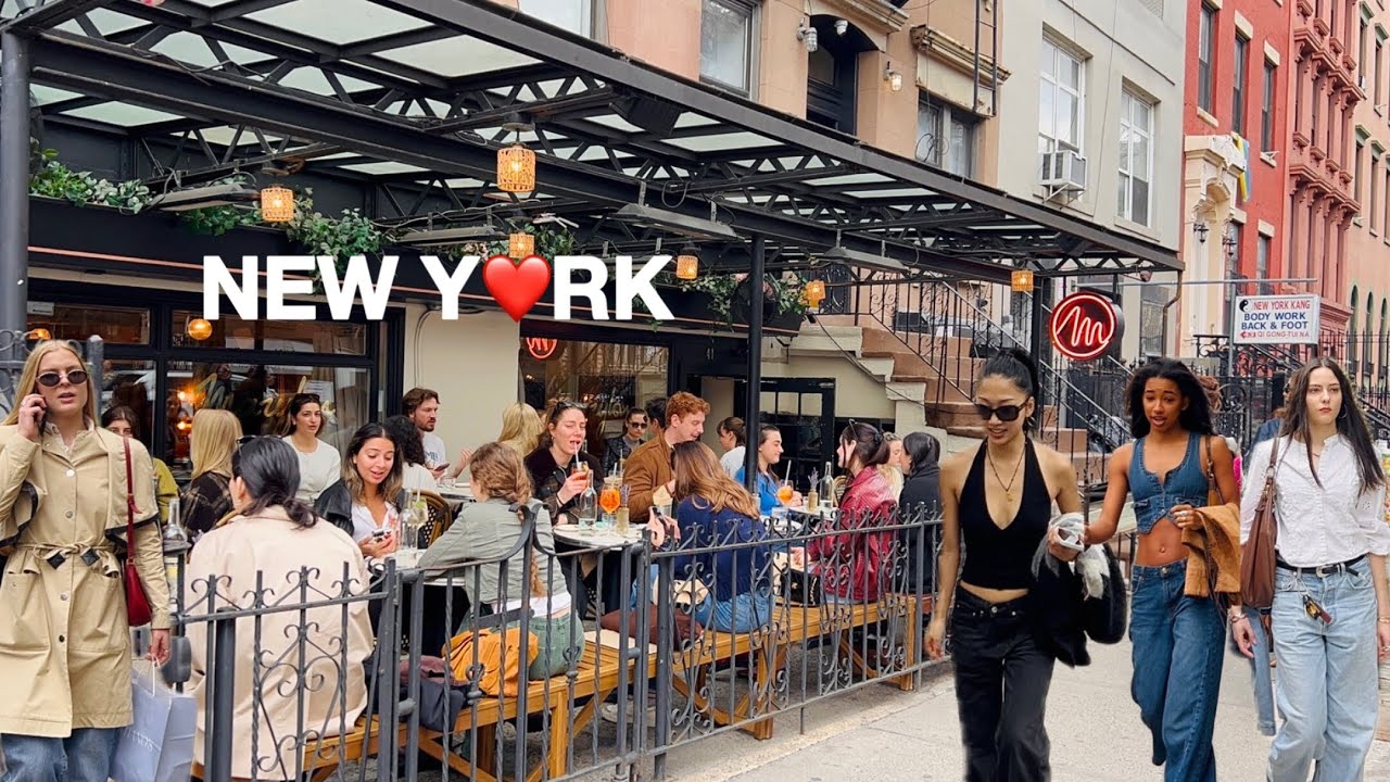 [4K]🇺🇸NYC Walk🗽Early Spring Vibes in East Village🌷🍹How New Yorkers Enjoy 66°F/18°C Sunday | Mar 2026