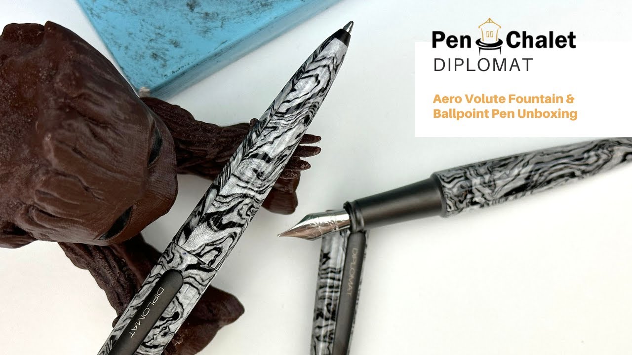 Diplomat Aero Volute Fountain & Ballpoint Pens Unboxing
