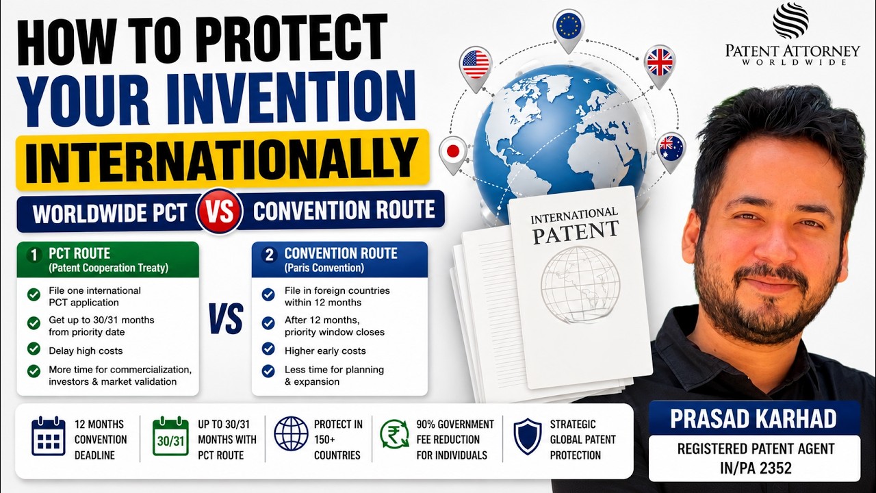 How to Protect Your Invention Internationally-Worldwide Patent Cooperation Treaty PCT vs Convention
