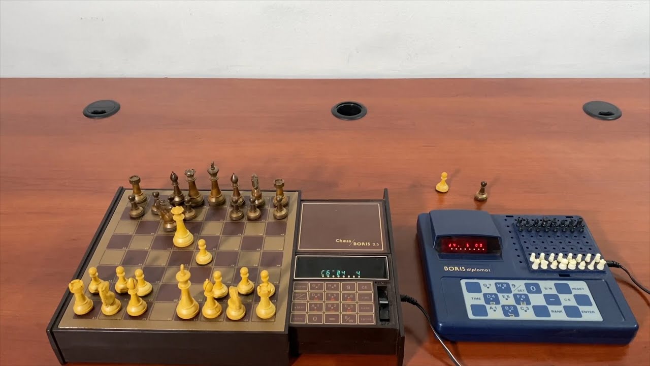 Boris Diplomat (1979) vs. Chafitz Boris 2.5 (1980) Chess Computer -- Gadgetify
