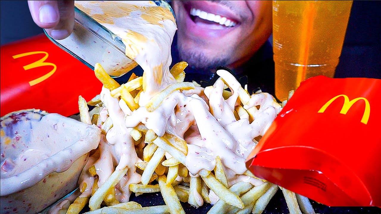 ASMR MCDONALD'S MUKBANG ANIMAL STYLE FRIES | RANCH SAUCE | EATING SHOW | TALKING
