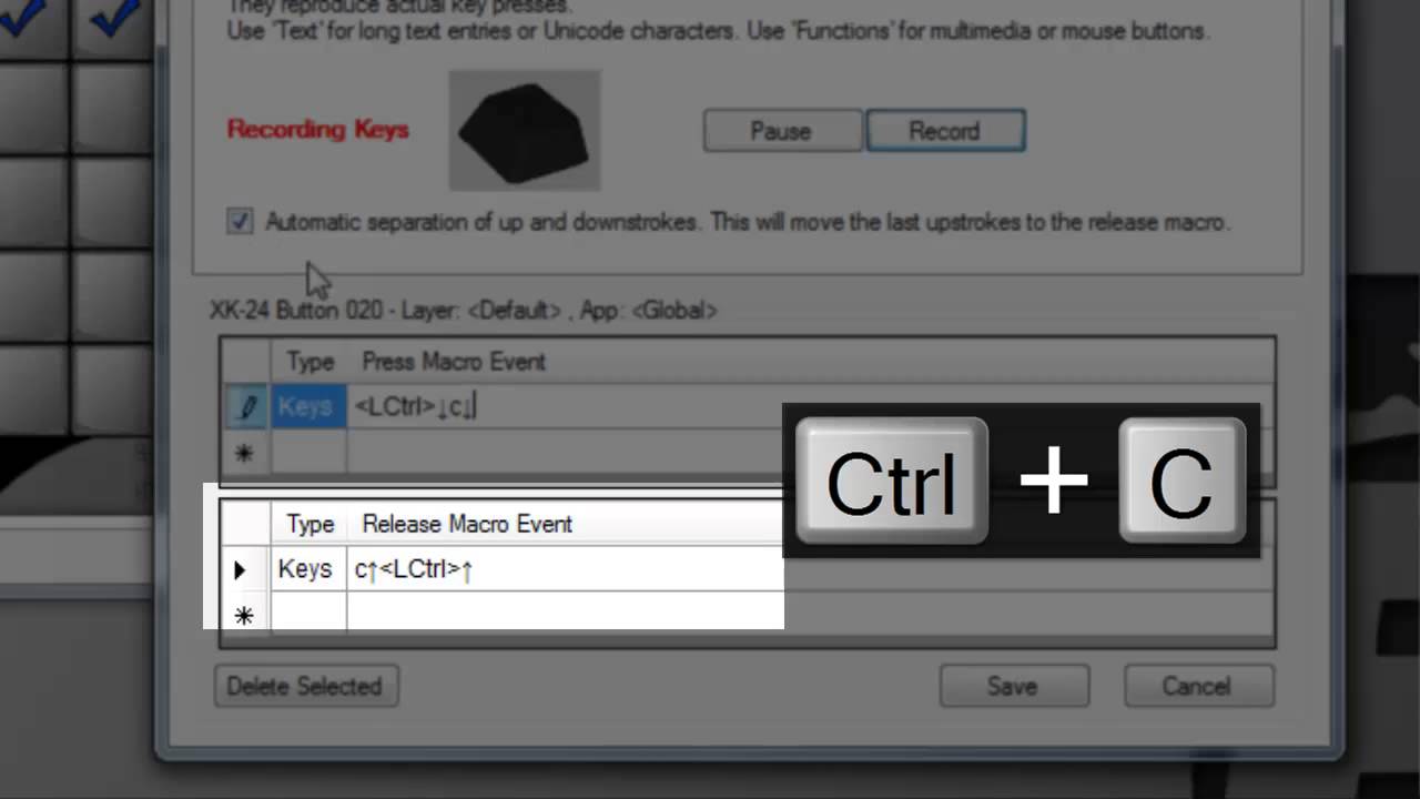 MW3.1 Keystroke Feature