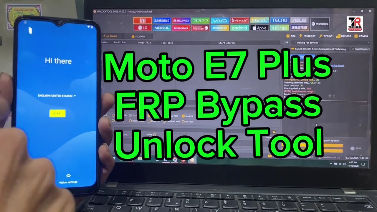 Moto E7 Plus FRP Bypass Unlock tool | moto xt2081-2 frp bypass | unlocktool 2025