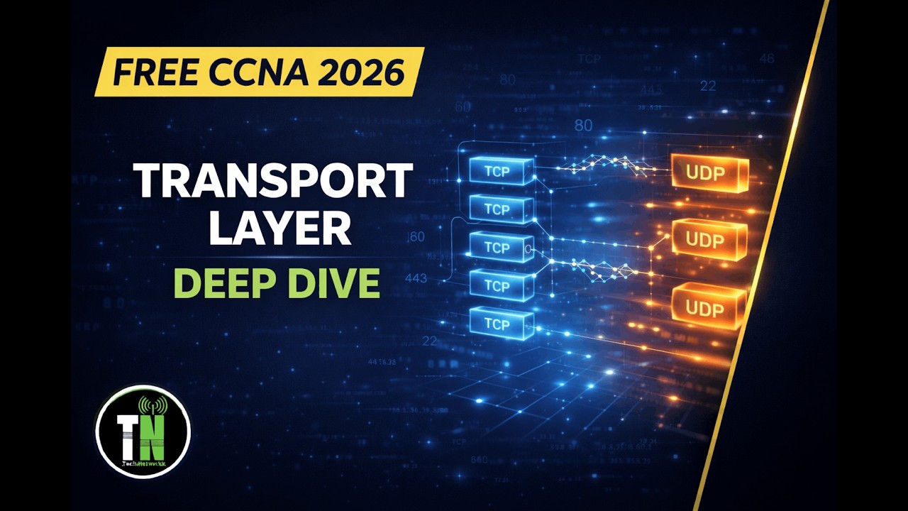 FREE CCNA DAY 2 | Transport Layer Deep Dive | TCP & UDP