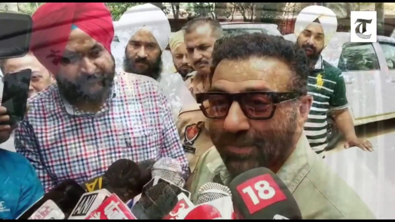 Sunny Deol speaks to media after winning the Gurdaspur Lok Sabha seat