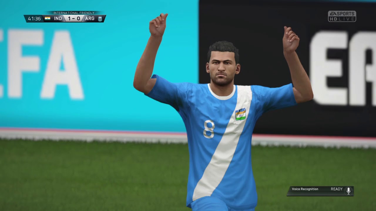 FIFA 16 - India Vs Argentina - 3-0 - User Gameplay Settings (100) + Legendary Difficulty