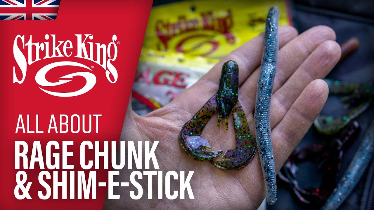 AWESOME LURES FROM STRIKE KING: The Rage Chunk and Shim E Stick are amazing!